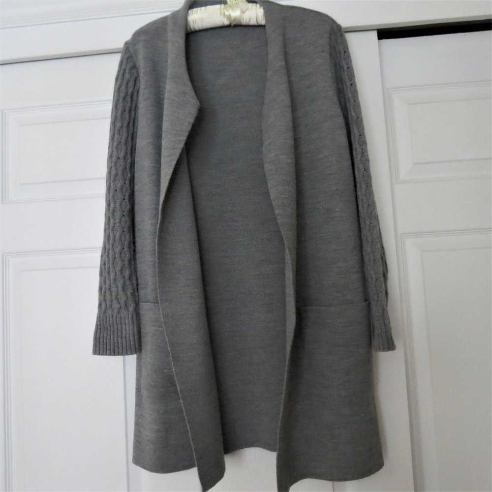 Nina Leonard Open Long Knit jacket